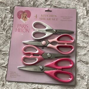 Paris Hilton Pink and Silver Kitchen Shear Set